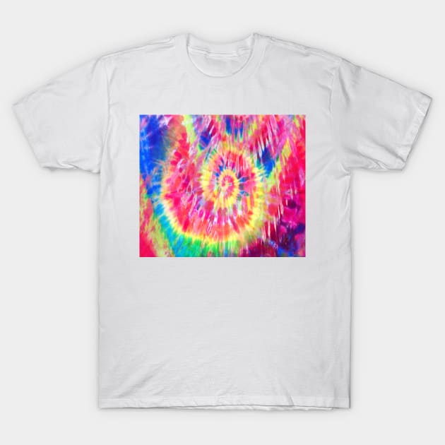Abstract Rainbow Tie-Dye Texture T-Shirt by saradaboru